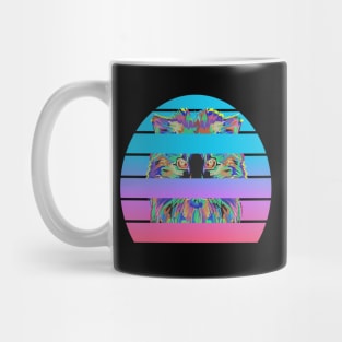 Colorful Cat Face Mug